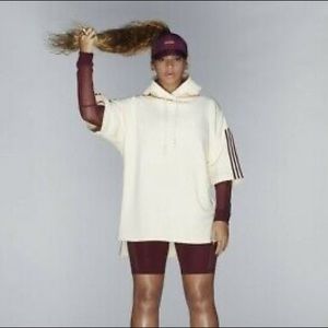 adidas x Ivy Park oversized piqué hoodie